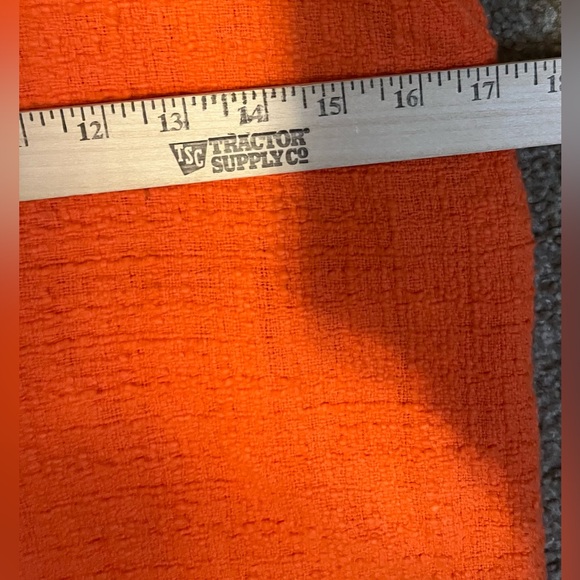 J. Crew Neon Persimmon Sheath Tweed Dress size 6 - Picture 11 of 14